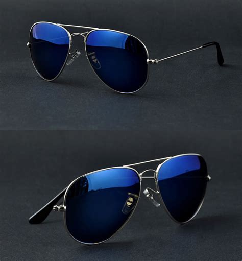 reflective aviator sunglasses for men